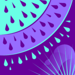 radial fruit textures